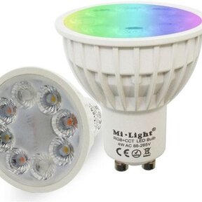 Instelbare GU10 LED Spot RGB+CCT (RGBCCT & 2700K-6500K)