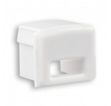 Eindkap met kabeldoorvoer - 03WIT