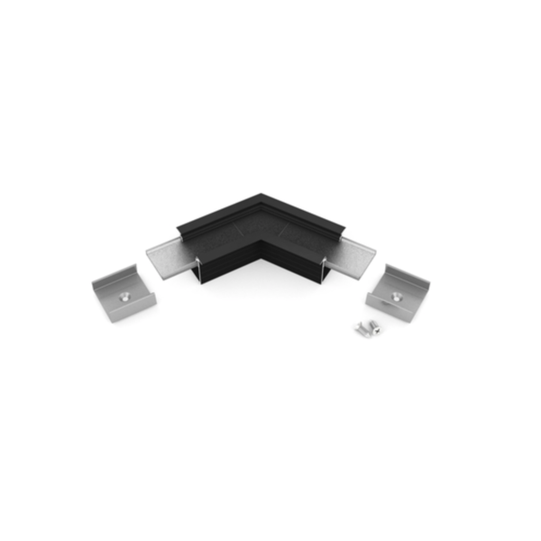 Luksus LED profielen Zwart LED inbouw profiel met afdekking 30mm X 20,4mm – 20INBOUW-ZWART