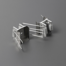 Plafond montageklem / veer voor LED profiel  20INBOUW  WIT-ZWART-ALU