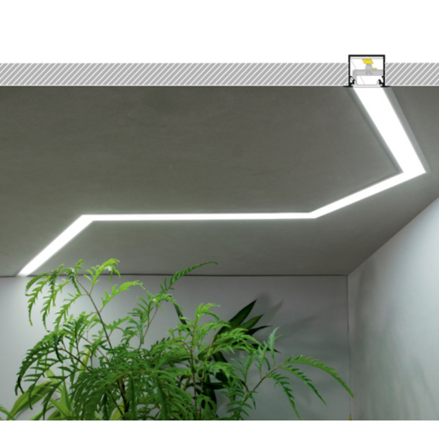 LED inbouw profiel met afdekking 30mm X 20,4mm – 20INBOUW-ALU