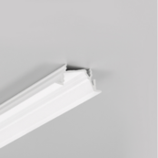 Wit diagonaal inbouw LED profiel 30 mm x 12.7 mm - C22Wit