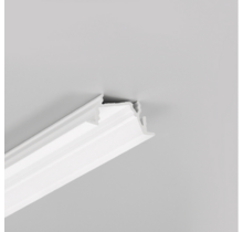 Wit diagonaal inbouw LED profiel 30 mm x 12.7 mm - C22Wit