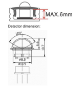LED profiel PIR sensor tot max 6mm - SPIR002T