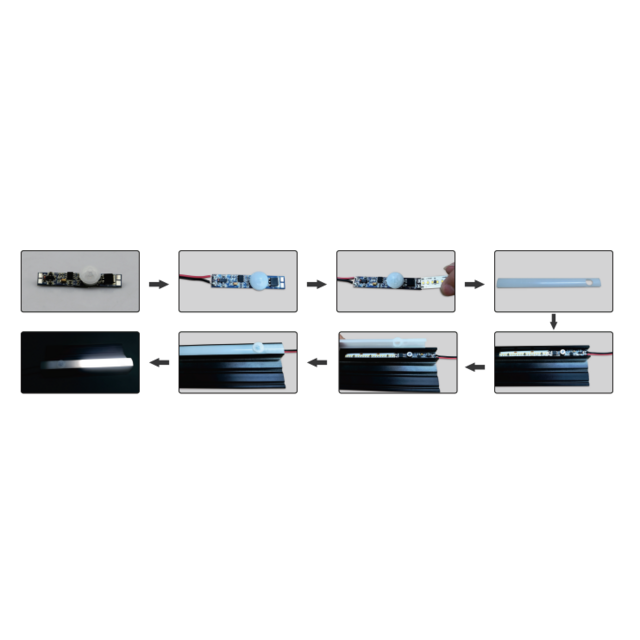 LED profiel PIR sensor tot max 6mm - SPIR002