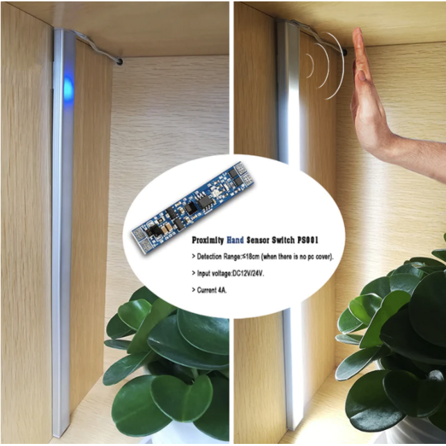 LED profiel proximity sensor aan-uitschakelaar -12V 96W / 24V 192W - SPS001