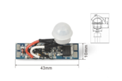 LED profiel PIR sensor instelbaar - SPIR002T