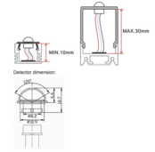 Instelbare LED schemerschakelaar & PIR sensor in 1 - SLSS002