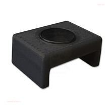 Zwarte magnetische montageklem voor LED profiel 02ZWART, 05ZWART