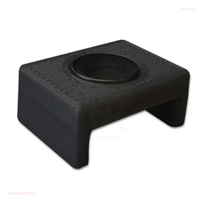 Zwarte magnetische montageklem voor LED profiel 02ZWART, 05ZWART