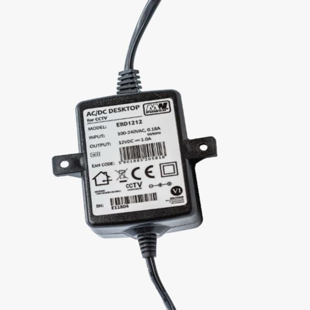 Desktop LED voeding 12 volt 12 watt 1 Ampère - IP20 - EBD1212