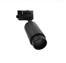 3-FASE railarmatuur zwart GU10 instelbare lens