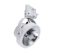 3-Fase track railarmatuur 15w warm wit 3000k dimbaar - Wit