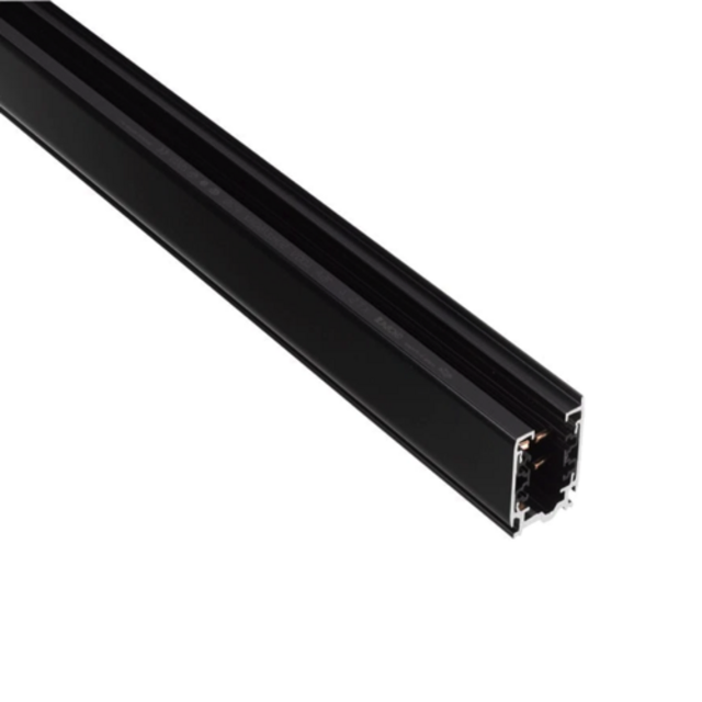 3-fase track rail - zwart - 1 tot 4 meter