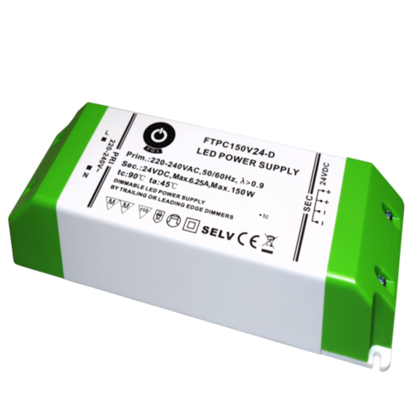 Luksus LED voeding Dimbare LED voeding 24v 150w 6,25a dimbaar - IP20 - Fase afsnijding - FTPC150V24-D
