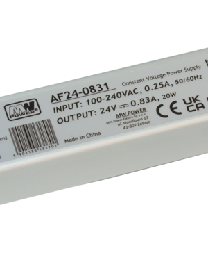 LED voeding 20W 24VDC 0,83A CV – Waterdicht IP67 –AF24-0831
