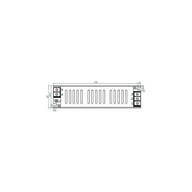 LED voeding 12v 60w 5 Ampère - IP20 - ADLS-60-12 12j124D01