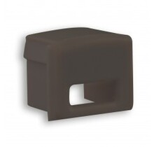 Eindkap met kabeldoorvoer - 03zwart