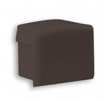 Eindkap met kabeldoorvoer - 03zwart