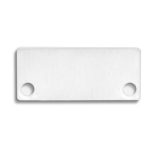 2 x LED profiel eindkappen inclusief schroeven - XL04.C1 - WIT