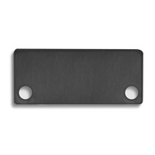 2 x LED profiel eindkappen inclusief schroeven - XL04.C1 - ZWART