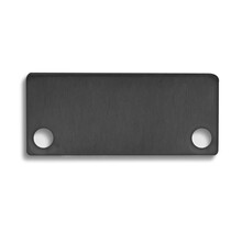 2 x LED profiel eindkappen inclusief schroeven - XL04.C1 - ZWART