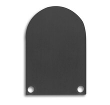 2 x LED profiel eindkapjes inclusief schroeven XL06.C4 - ZWART