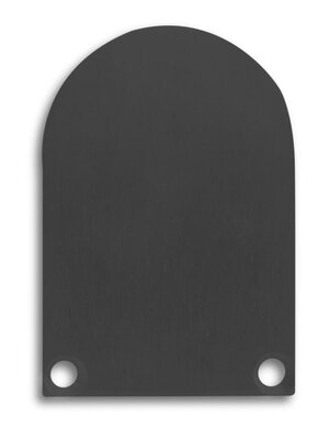 2 x LED profiel eindkapjes inclusief schroeven XL06.C4 - ZWART