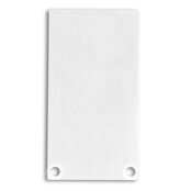 2 x LED profiel eindkapjes inclusief schroeven XL06.C3 - WIT