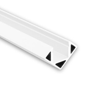 Wit LED hoekprofiel 25,66mm x 18,01mm - C23WIT