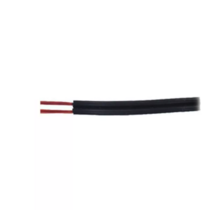 2 aderige led strip aansluitkabel 1 meter 0,75 kwadraat - 1 meter zwart