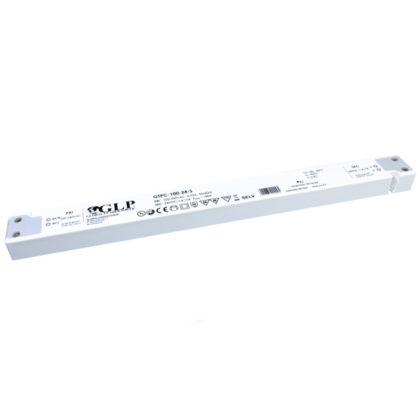 Luksus LED voeding LED voeding 100 watt 24 volt 4,17 Ampère – IP20 – compact – GLP - GTPC-100-24-S