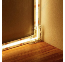 COB LED strip klik connector hoek - soldeervrij - 90 graden connector COB - ip20