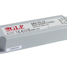 LED voeding 75W 12VDC 6,25A CV - Waterdicht IP67 - GLP GPV-75-12
