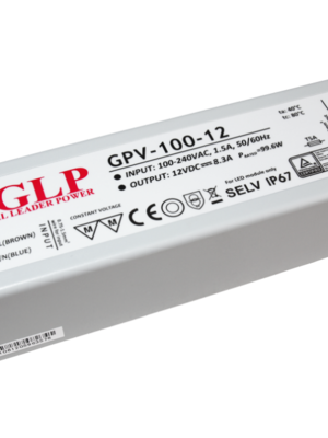 LED voeding 100W 12VDC 8,30A CV - Waterdicht IP67 - GLP GPV-100-12