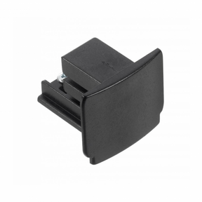 Eind stop 3-fase rails zwart