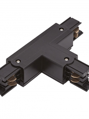 3-fase rails t stuk connector zwart
