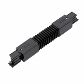 Interne flexibele connector zwarte 3-fase rails