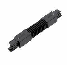 Interne flexibele connector zwarte 3-fase rails