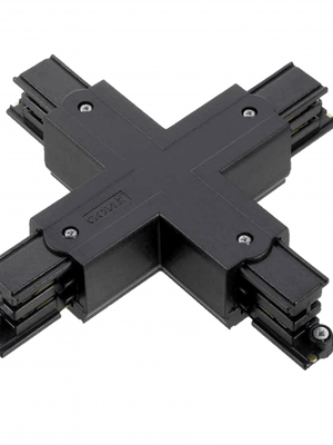 X stuk connector voor zwarte 3-fase rail