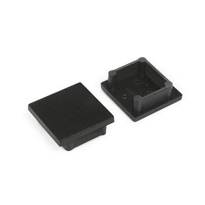 Eindkap voor LED profiel zonder kabeldoorvoer 20ZWART - 1 stuk