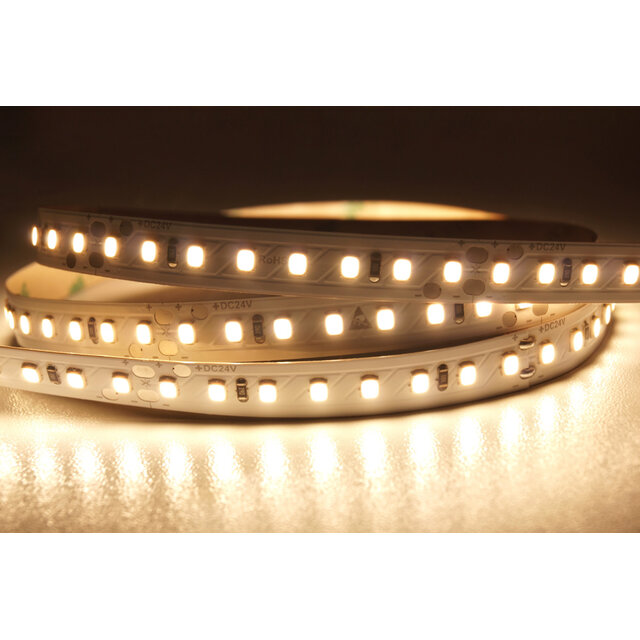 PRO LED strip warm wit 3000k 12W 1360LM 128LED 24VDC p/m IP20 CRI90 - 5 meter