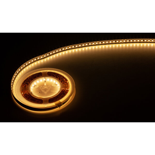 PRO LED strip 12W 1457LM 128 LED p/m 24VDC IP20 extra warm wit 2700K - 5 meter