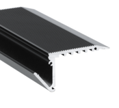 LED trapprofiel zwart inclusief opaal klikafdekking 58,9mm x 27,5mm – B12ZWART