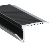 LED trapprofiel zwart inclusief opaal klikafdekking 58,9mm x 27,5mm – B12ZWART