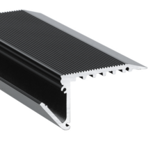 LED trapprofiel zwart inclusief opaal klikafdekking 58,9mm x 27,5mm – B12ZWART