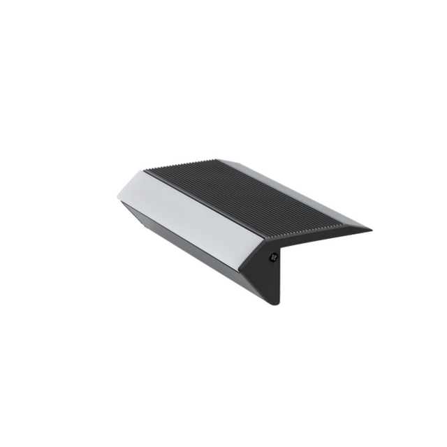 LED trapprofiel zwart inclusief opaal klikafdekking 58,9mm x 27,5mm – B12ZWART
