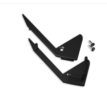 Eindkap set van 2 t.b.v. traptrede LED profiel B12ZWART