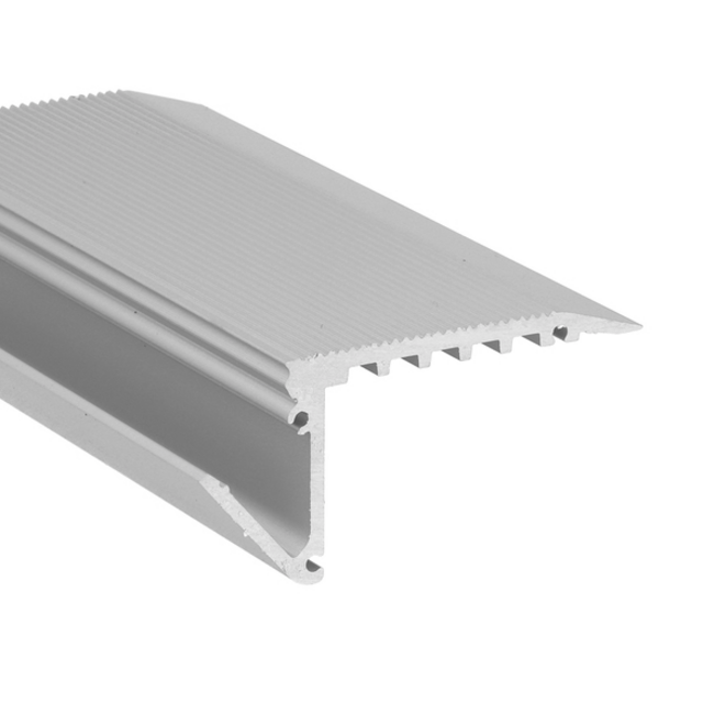 LED trapprofiel inclusief opaal klikafdekking 58,9mm x 27,5mm – B12ALU