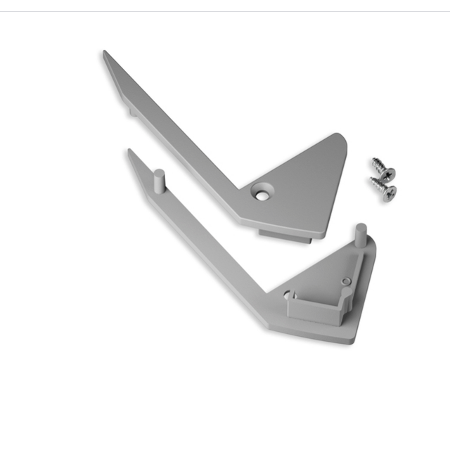 Eindkap set van 2 t.b.v. traptrede LED profiel B12ALU